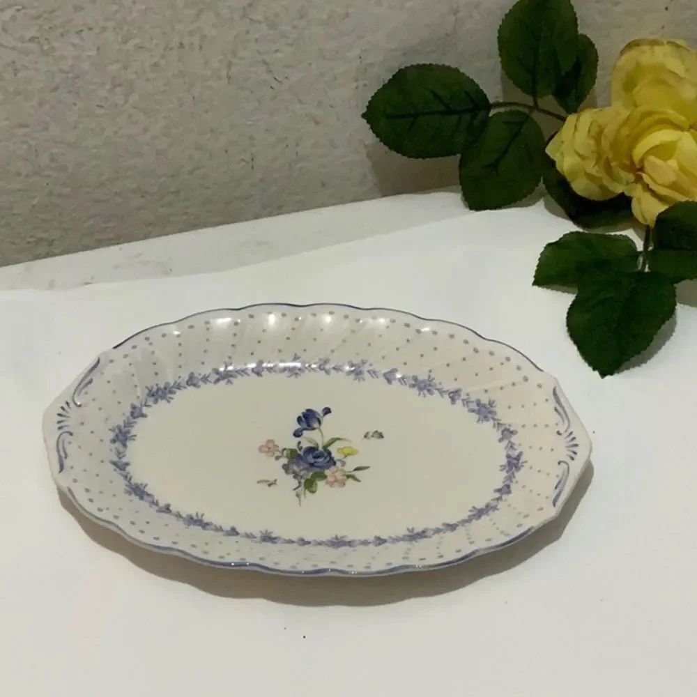 Nikko Tableware BLUE PEONY 9" Gravy Underplate Small Serving Dish Blue DotJapan
